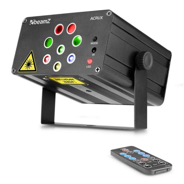 BeamZ Acrux Quatro R/G Party-Lasersystem mit RGBW-LED´s