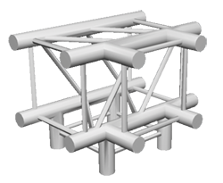 ExpoTruss X4K-30 Alu 4-Punkt T-Stück 4Weg