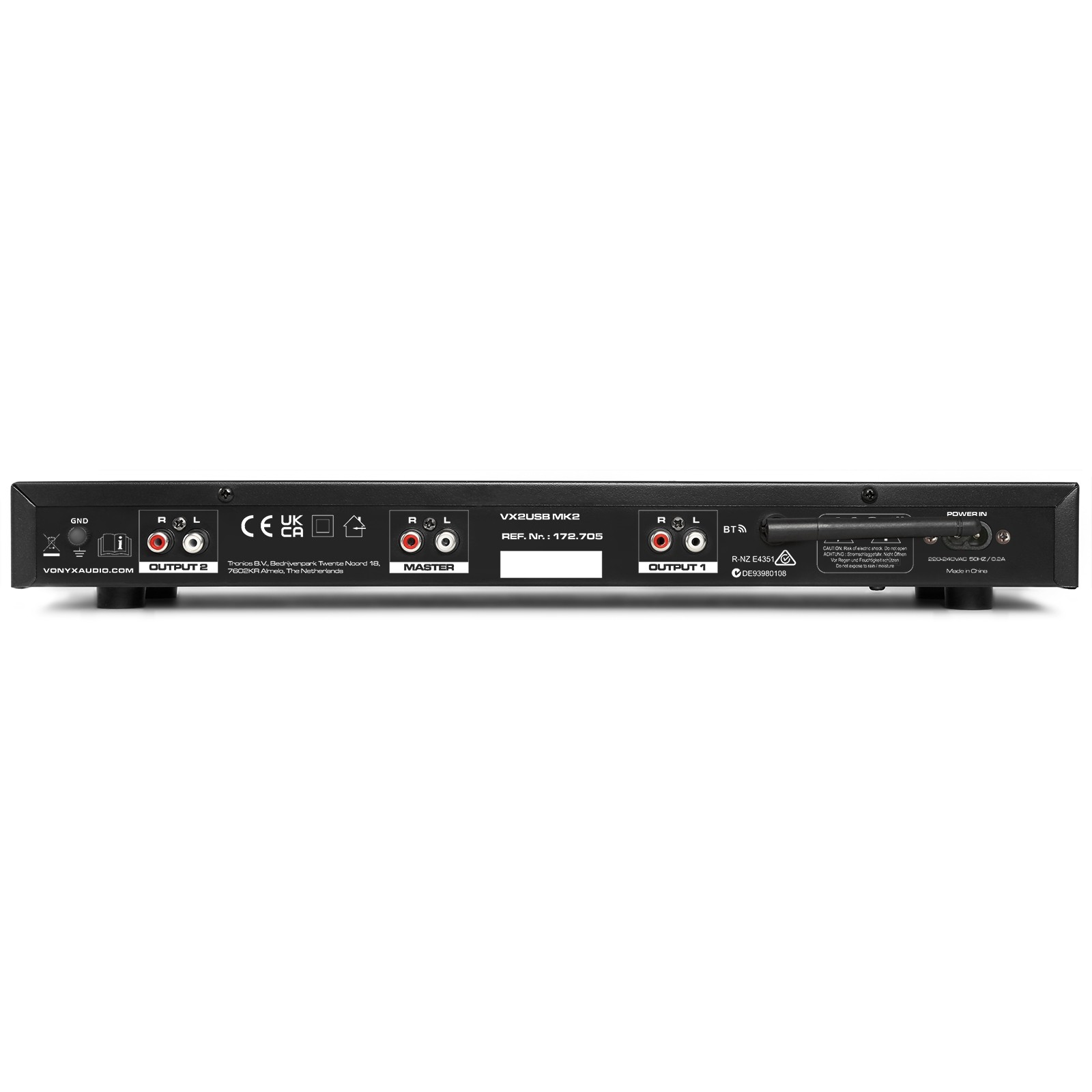 Vonyx VX2USB MK2 Dual Media Player mit 2x Bluetooth und 2x USB/SD MP3