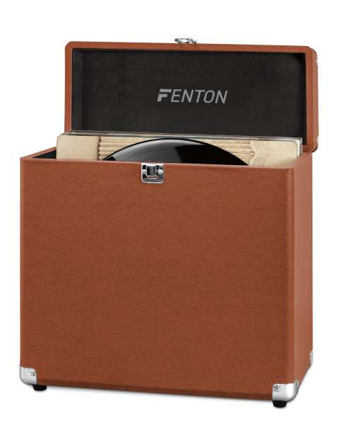 Fenton RC30 Schallplatten Koffer Braun
