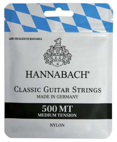 Hannabach Klassikgitarre-Saiten Serie 500 Medium Tension Satz medium