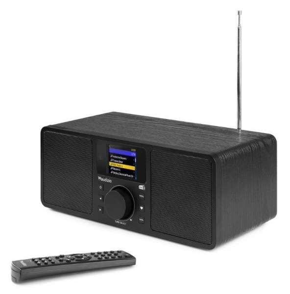 Audizio Rome W-Lan Radio mit DAB+ und FM sowie Bluetooth schwarz