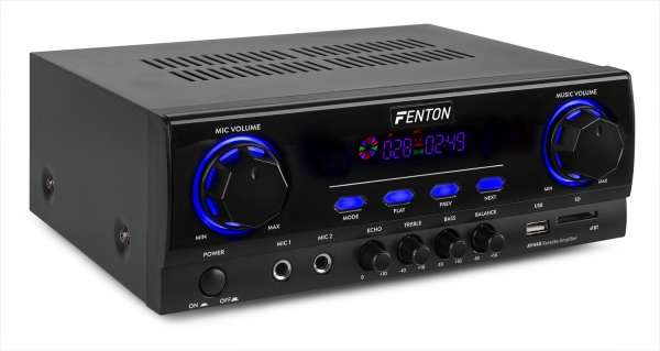 Fenton AV440 Karaoke Verstärker mit Multimedia-Player und Bluetooth