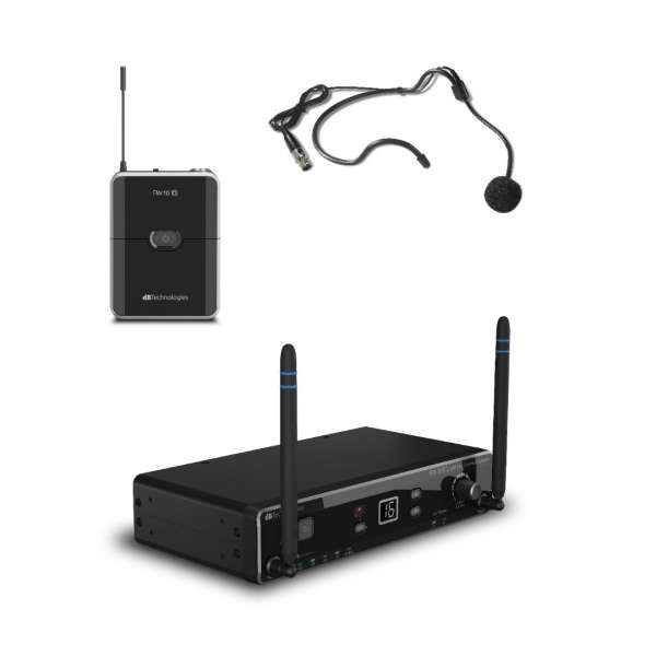 dB Technologies RW16 BS Wireless Vocal Set mit Headset 823-832 MHz UHF