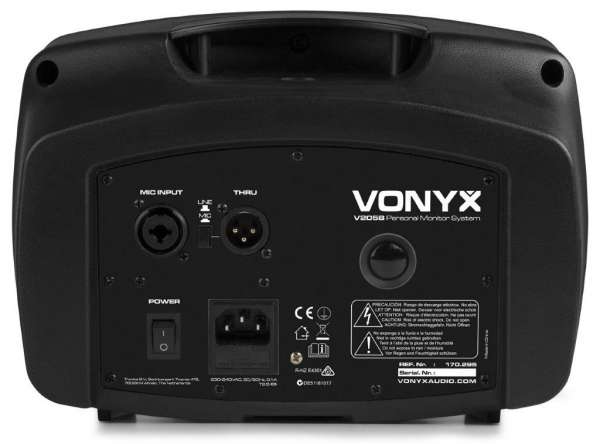 Vonyx V205B Personal Monitor System BT/USB for Mic/Guitar