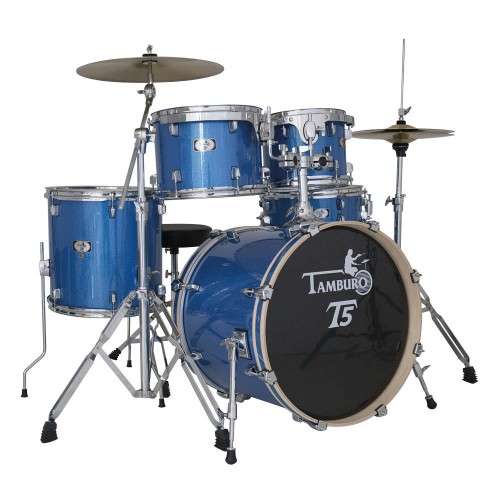 Tamburo T5M22BLSK Schlagzeug Komplettset Blue Sparkle
