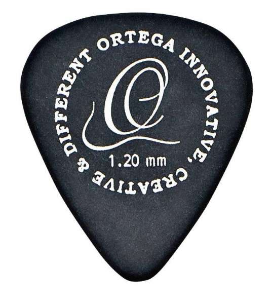 Ortega OGPST12-120 S-Tech Picks Plektren schwarz 1,2 mm 12er Pack