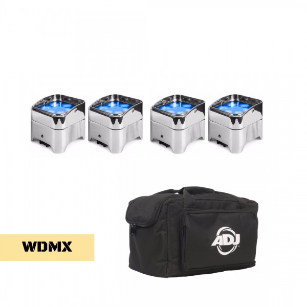 BeamZ BBP96SC Akku Uplighting Set 4