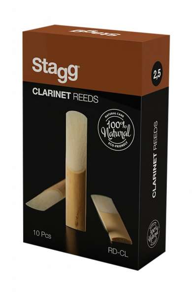 Stagg Rohrblätter für Klarinetten 2,5 mm 10er Pack