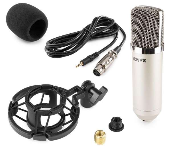 Vonyx CM400 Studio Kondensator Mikrofon Silber