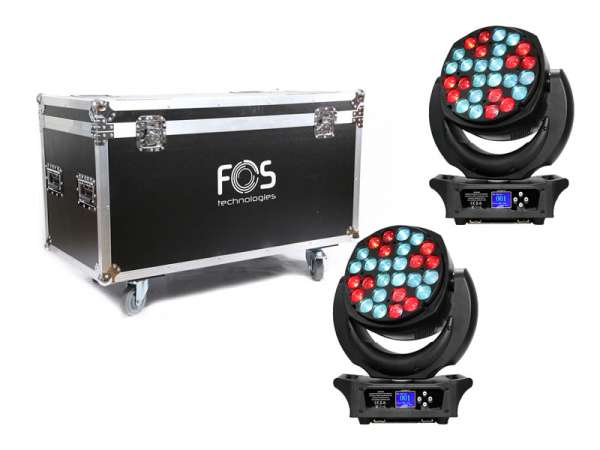 FOS Chameleon Wash SET Moving Head 2er Set + Case B-Ware