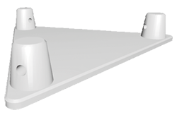 ExpoTruss X3K-30 Alu 3-Punkt BS Base, Bodenplatte - MALE