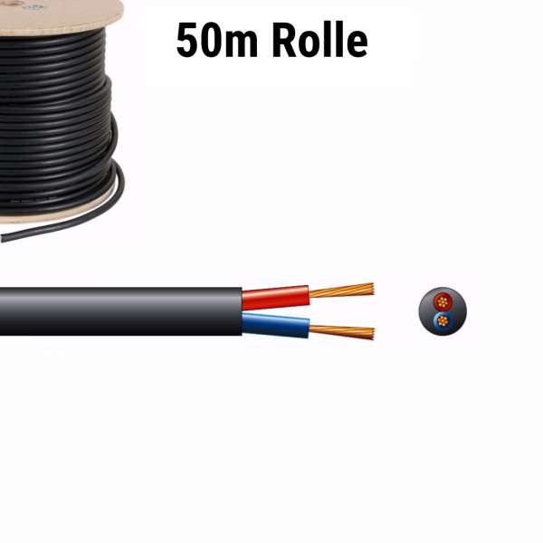 PD Connex Lautsprecherkabel 2 x 1,5mm 50m Rolle