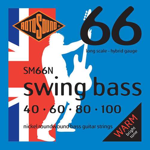 Rotosound E-Bass Saiten Swing Bass 66 Satz 4-string Nickel Hybrid 40-100