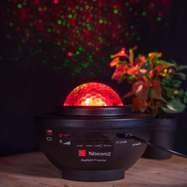 BeamZ Skynight Projektor Party- und Simmungslicht mit Sternenhimmel und Lautsprecher