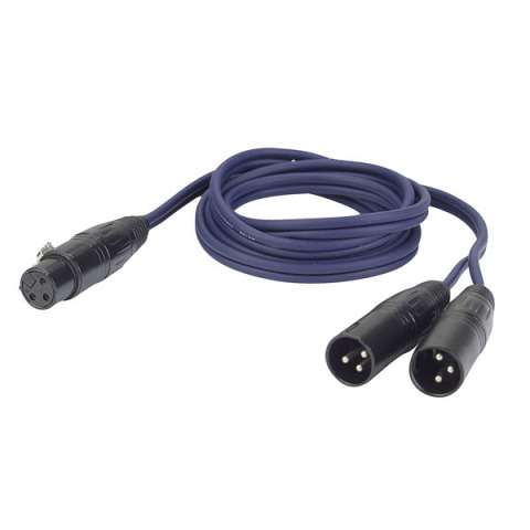 DAP-Audio 1,5mtr XLR Female/2 XLR Male