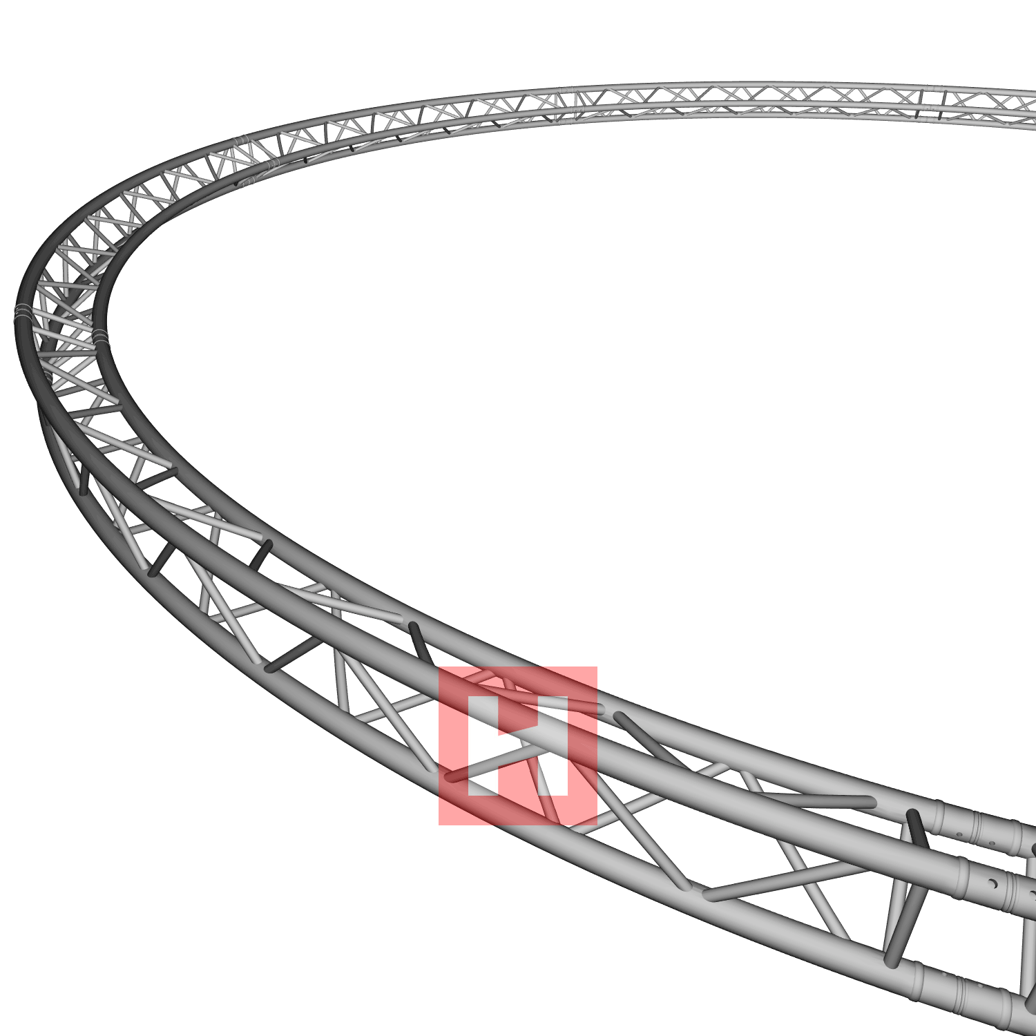 HOFKON Traverse 290-3 8m Kreis 3-Punkt | Traversen | Bühnentechnik