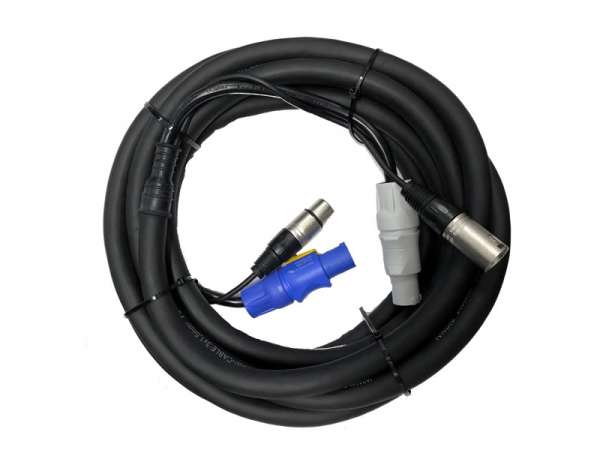 BRITEQ Powercon/XLR Pro combi Kabel 5m 3x 1,5mm²