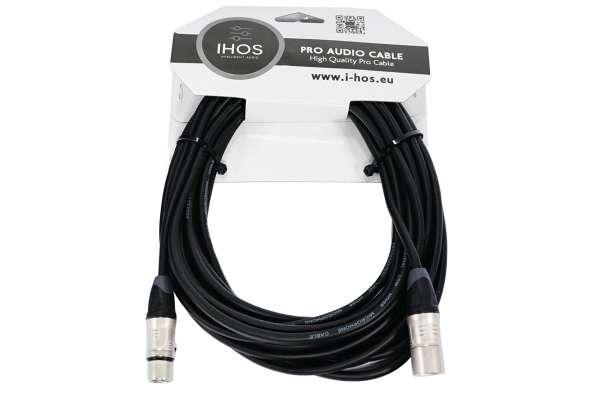IHOS XLR Kabel 10,0m Premium Mikrofon Audio Kabel