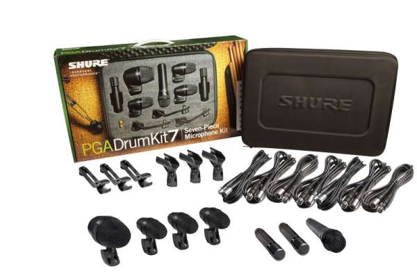 SHURE PGA DrumKit 7 Drum-Mikrofon-Set PGA52/3x56/57/2x81