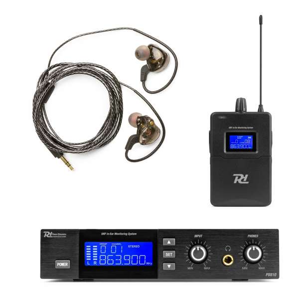 Power Dynamics PD810 In Ear Monitor System UHF