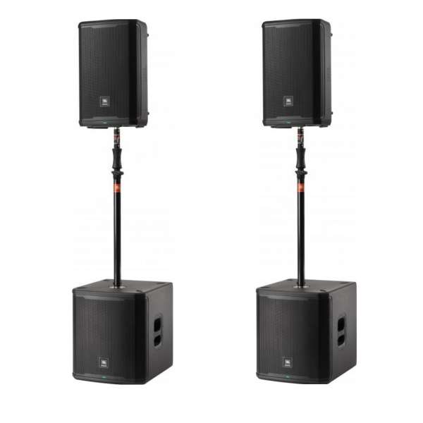 JBL PRX912 915XLF Club PA Set aktiv