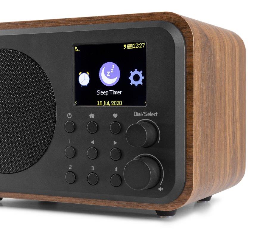 Audizio Venice WiFi mit Akku braun Holzoptik Audizio