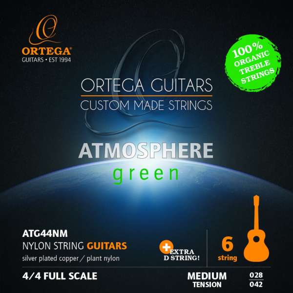 Ortega ATG44NM Nylon String Set Medium Saitensatz für Konzertgitarre