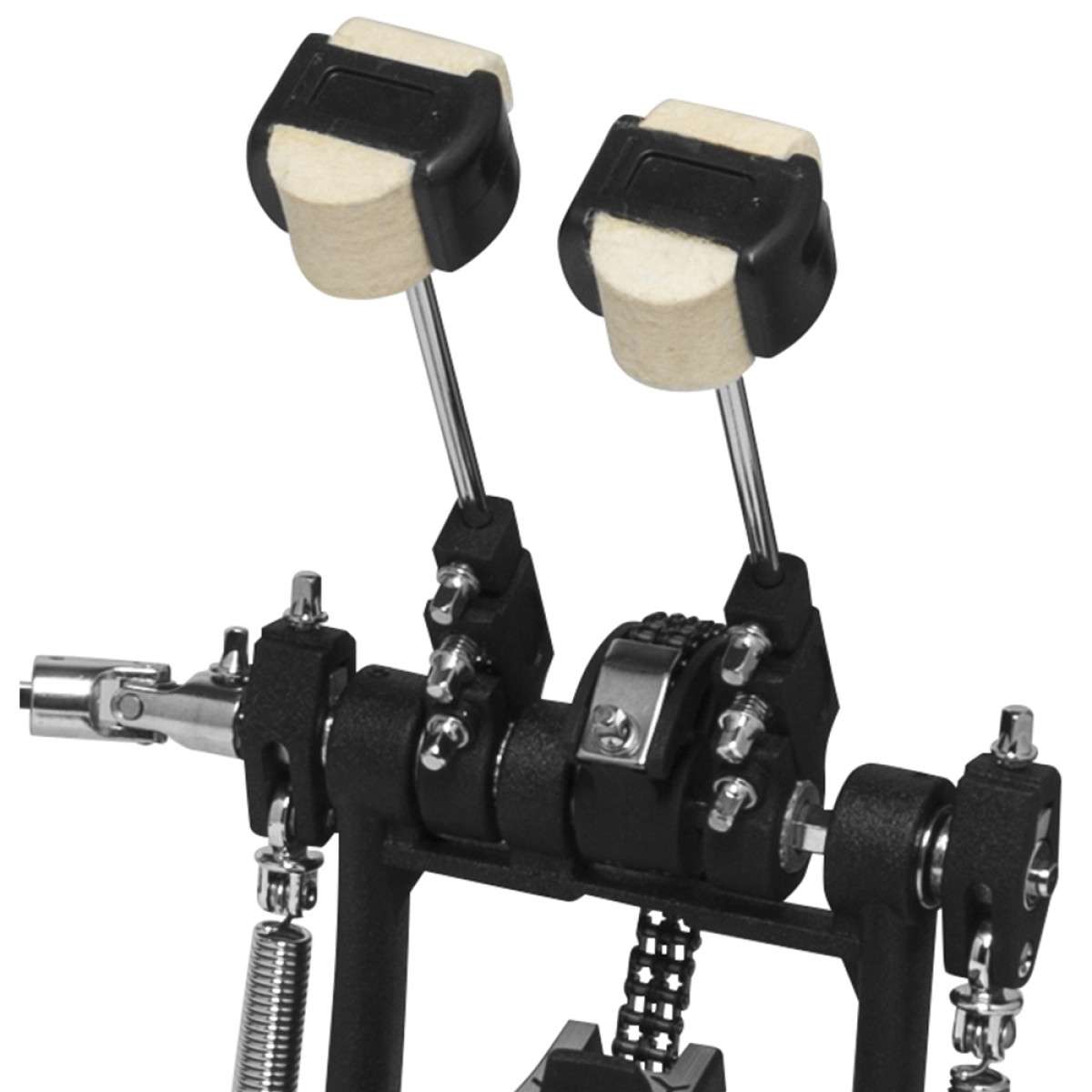 Trommelschlägel Für Doppel Bassdrum Pedal – 180 Mm Edelstahlgriff, 2 Stück, Für Präzisen Schlagzeug-Sound