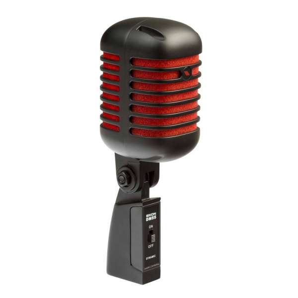 Eikon DM55V2RDBK Vintage Mikrofon dynamisch in rot / schwarz