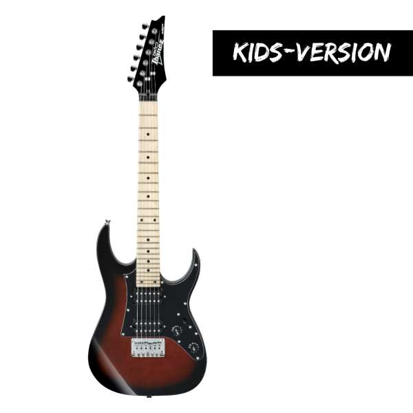 IBANEZ GRGM21M-WNS Gio MiKro RG E-Gitarre für Kinder Walnut Sunburst