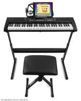 MAX KB4SET Keyboard Set mit 61-Tasten-Keyboard, Ständer, Hocker und Kopfhörer