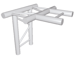 ExpoTruss X2K-30 Alu 2-Punkt T-Stück horizontal