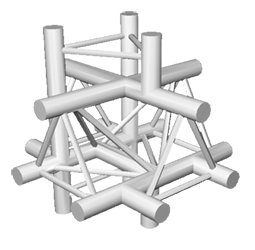ExpoTruss X3K-30 Alu 3-Punkt 6-Weg Kreuz Abg. unten/oben
