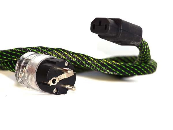 TCI Cables Emerald Constrictor HIFI Stromkabel Schuko 1m