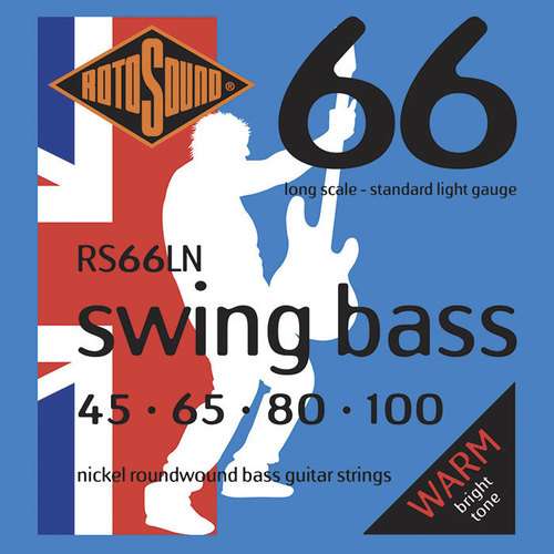 Rotosound E-Bass Saiten Swing Bass 66 Satz 4-string Nickel Standard Light 45-100
