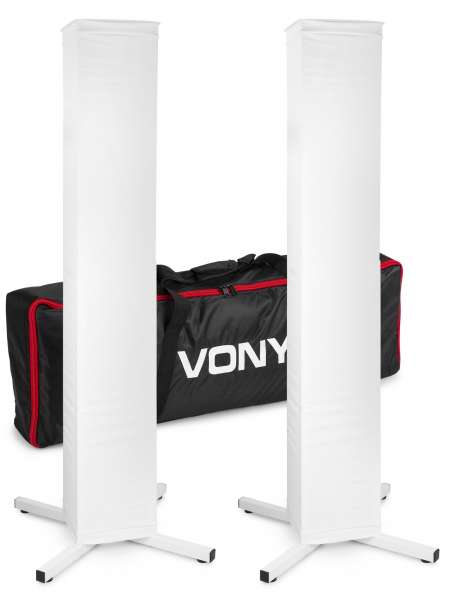 Vonyx DJP165 Licht- und Ton-Tower Set mit Hussen - Höhenverstellbar Truss Tower