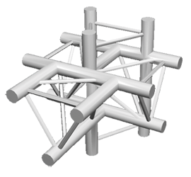 ExpoTruss X3K-30 Alu 3-Punkt 5-Weg Kreuz