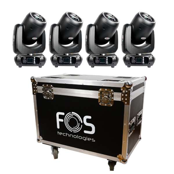 FOS Smart BSW Tourset - 4 x BSW Moving Head mit Case