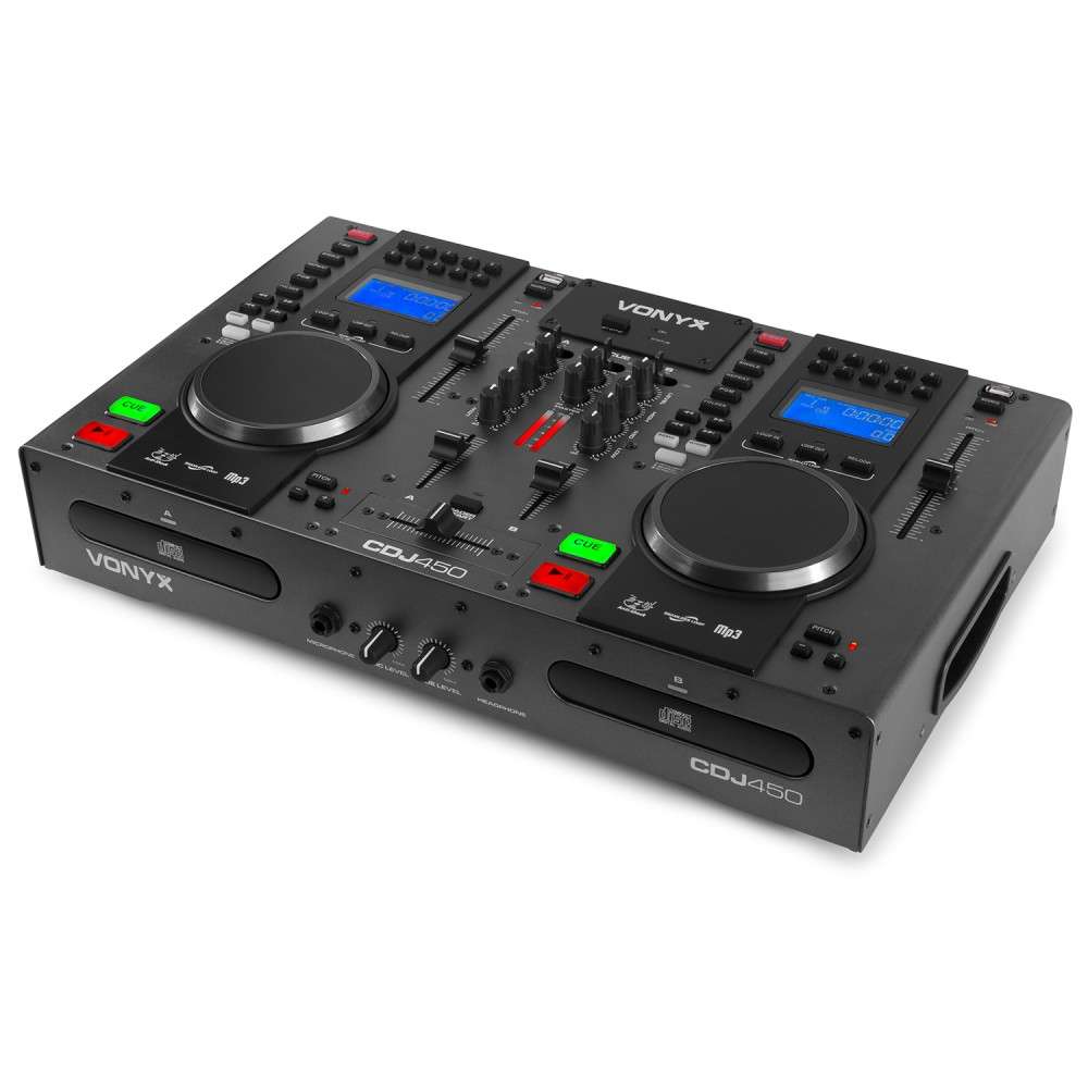 Vonyx CDJ450 Twin Top CD/MP3/USB Player/Mixer mit Bluetooth Vonyx
