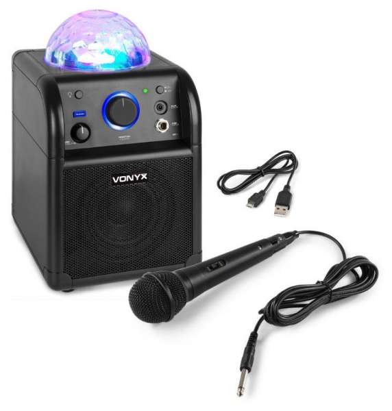 Vonyx SBS50B BT Party Speaker LED BLK