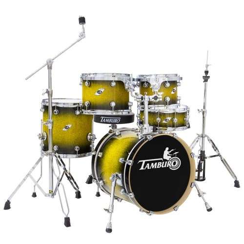 Tamburo FORMULA18GBSK Schlagzeug Set Gold-Black Sparkle