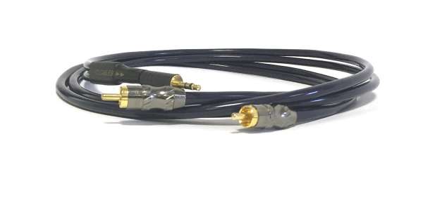 TCI Cables iTiger Cinch-Kabel 3,5mm Klinke auf Stereo Cinch 1m