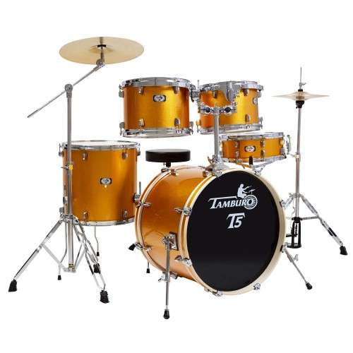 Tamburo T5S22YWSK Schlagzeug Komplettset Yellow Sparkle