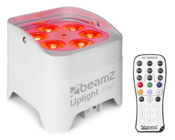 BeamZ BBP96SW Akku Uplight LED Par 6x12W WDMX Weiß