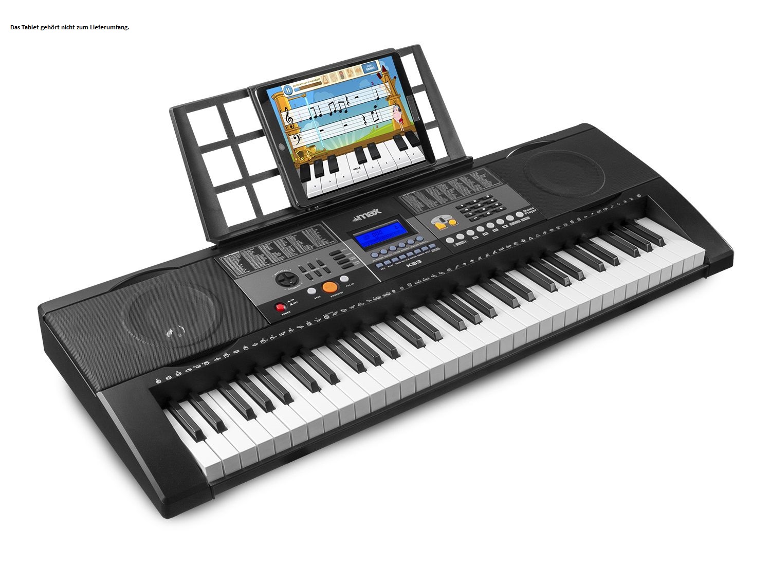 MAX KB3SET 61TastenKeyboard mit Anschlagsdynamik und Kopfhörer