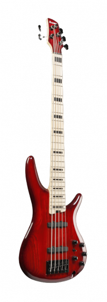 IBANEZ ANB205-TWB Signature E-Gitarre Adam Nitti Transparent Wine Red Burst