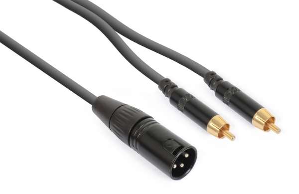 PD Connex Adapterkabel XLR male / 2x Chinch (RCA) male 3m
