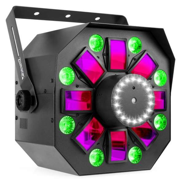 BeamZ MultiBox 4-in-1 LED-Lichteffekt mit Laser, Strobe, PAR und Derby