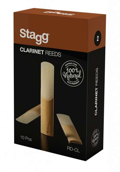 Stagg Rohrblätter für Bb Klarinetten 2 mm 10er Pack